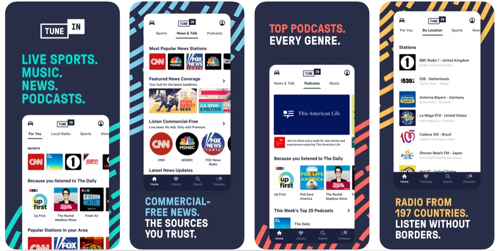 With TuneIn, you can: -Listen to live radio stations from all over the world. The TuneIn Radio Pro app is also available from the app store for a one-time fee of $9.99. Ultra Radio App for iPhone and iPod Touch TuneIn Radio Pro Ipa App iOS Free Download NFL Audiobooks Podcasts Music on TuneIn Radio Pro.