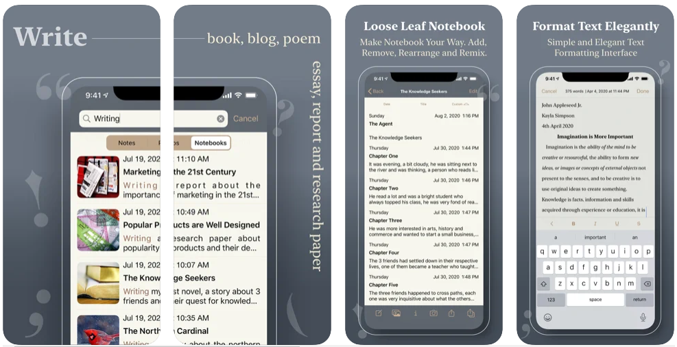 Write a book, blog, essay, report, or research paper in sections, and take notes on a daily basis. On Store, you can view the daily app ranking, rank history, ratings, features, and reviews of top apps like Notewrap - Book & Blog Writer.