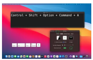 A fantastic tool for displaying keystroke and mouse events Allows you to easily display your mouse click event It has a user-friendly interface. MacOS ShowKeyPro 1.0.3 MAS… All keyboard and mouse events that you have pressed are displayed in real time.