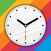 A widget that displays the current time and is based on the in-app clock.