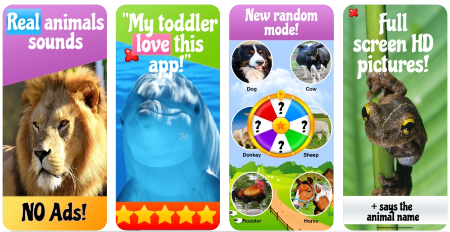 Animal Sounds Farm Jungle Forest Voices for Kids is a free animal sounds app for your children to use. Animals for Kids can also be used by very young children who are unable to read.