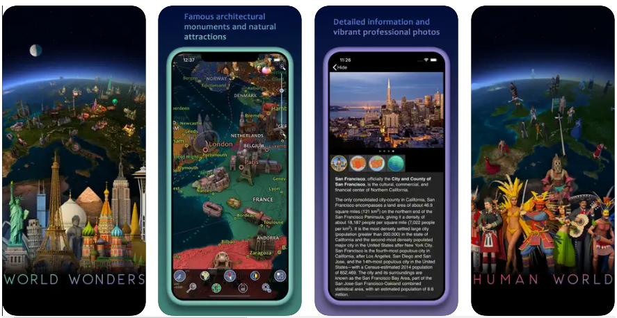 Earth 3D - World Atlas Mod 8.1.1 is available for Android apk and iPhone ios 4.3 and up. Mod Apk Earth 3D - World Atlas The 3D interactive globe provides stunning views of the world's political, physical, and weather maps.