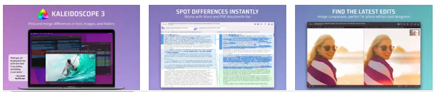 Omschrijving 3rd Kaleidoscope… Find differences in text and image files, as well as folders full of files. What you should know. Kaleidoscope 3 for macOS is now available.