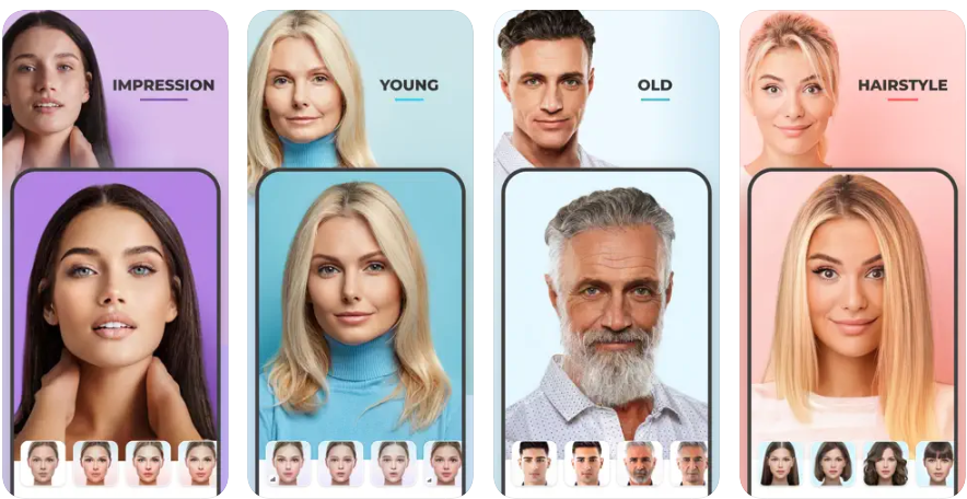 iPA Photo & Video AI Face Editor - FaceApp… FaceApp AI, the most advanced neural portrait editing technology, is used. FaceApp - AI Face Editor is the best iOS face transformation app for iPhones and iPads.