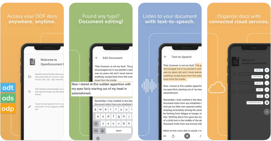 While The Document Foundation does not currently provide an Android or iOS version of LibreOffice, there is a LibreOffice-based product available in app stores from Microsoft. Document reader, ODF: ODS, ODT viewer & editor, Libre Office.