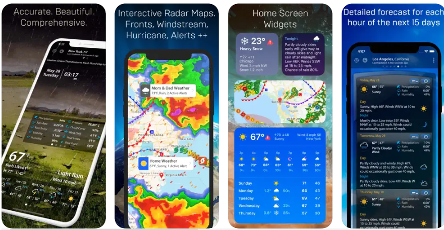 This app provides live weather conditions, 10-day weather forecasts with hourly details, animated NOAA radar maps, weather history, a travel planner, and severe weather warnings. Weather Mate Pro - Forecast; Purchase: This is the lowest price since August of last year.