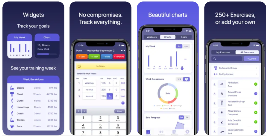 Track and manage your training effort with advanced workout analytics. Liftr is a beautiful and functional weight lifting tracker that requires no subscriptions or accounts to use.