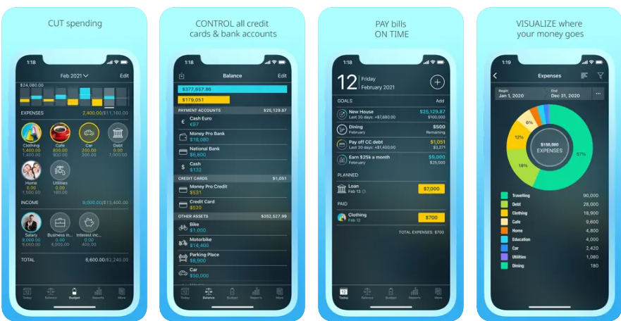 Money Pro® is a one-stop shop for bills, budgets, and accounts to help you manage your money effectively. Check out the price drops for the iOS Universal/Watch app. AR Money Pro: Personal Finance. Money Pro: Personal Finance AR is an app that assists users in categorizing a single payment.