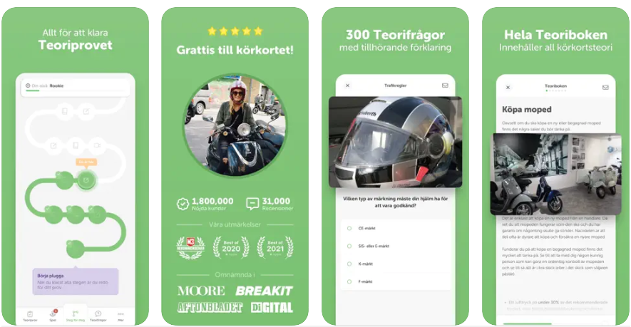 Make a checklist of all the steps you need to take to get your AM-körkort or förarbevis for moped class 2. With a letter from AM, you can enroll in moped class I. (kallas ibland EU-moped).