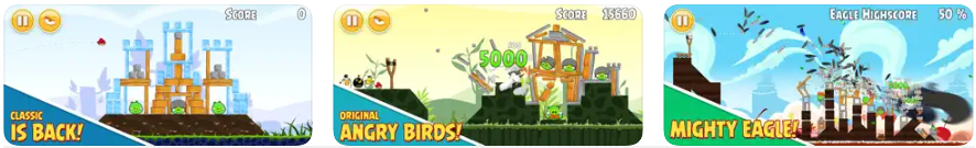 Rovio Classics: Angry Birds is a faithful re-make of the original Angry Birds game, which took the world by storm! Rovio Classics: Angry Birds is a challenging and entertaining Puzzle game.