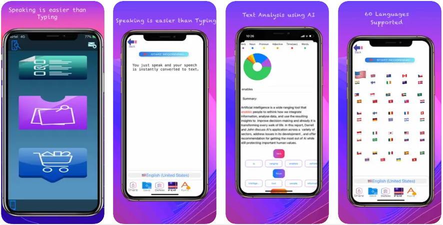 To improve the pronunciation of text-to-speech voices, phonetic alphabets are combined with the Speech Synthesis Markup Language (SSML). Speech to Text (Voice Recognition) is an extension that converts spoken words into text.