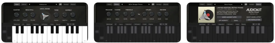 It works well in a mix or on its own. Retro Piano is built with the AudioKit engine, which is a free platform for creating sample-based instruments for iOS devices. Retro Piano allows musicians to create vintage piano sounds that are retro, lo-fi, or custom.