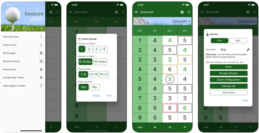 I enjoy golf and designed this app to be used on the course. A simple golf scorecard. Keep track of your scores and averages by round and hole.