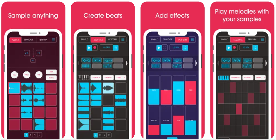 Marek Bereza created Koala Sampler, a premium and entertaining Music app. The Koala Sampler is a beatmaking program that enables users to sample, sequence, and play recordings.
