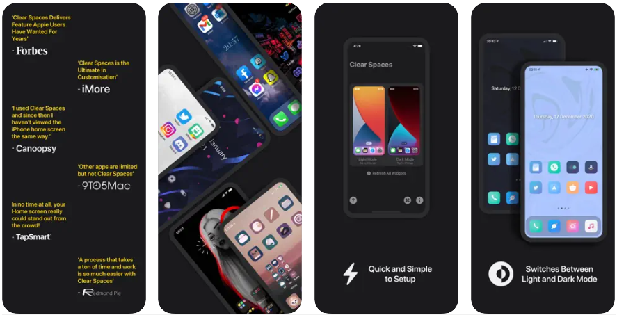 This article looks at the Clear Spaces iOS program, which enables users to create translucent iPhone widgets for a personalized home screen arrangement. Clear Spaces lets you make Transparent Widgets that let you move your icons anywhere you wish.