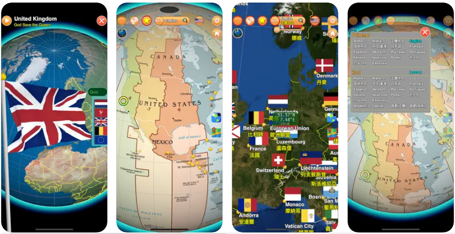 3D globe includes 249 nations (according to ISO 3166-1) and 50 US states. Download the most recent version of the Globe Earth 3D Pro: Flags, Anthems, and Timezones app mod [2022] for PC or Android.