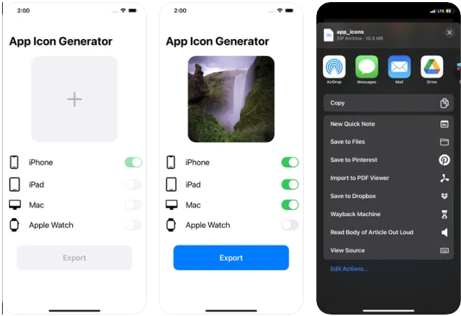 Based on a single-size icon input file, an App Icon Generator creates all needed app icon sizes. Hotpot.ai developed a free, simple icon resizer for converting an app picture to the 1x, 2x, and 3x sizes required by Xcode.